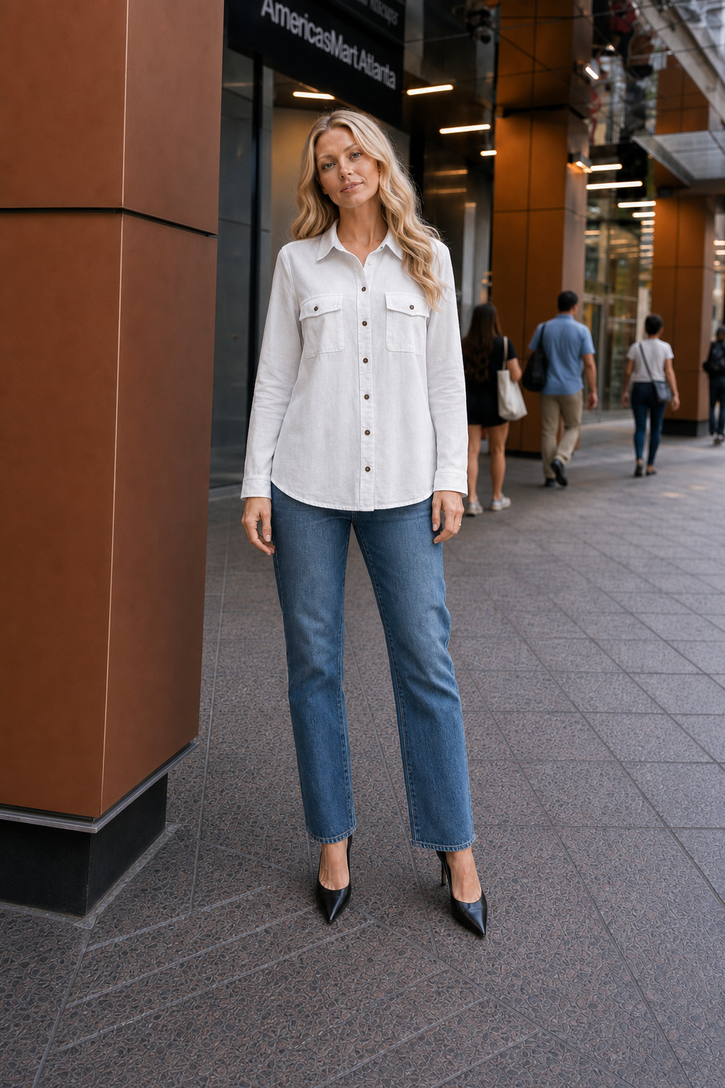 2354TY Dual Pocket Button-Down Shirt