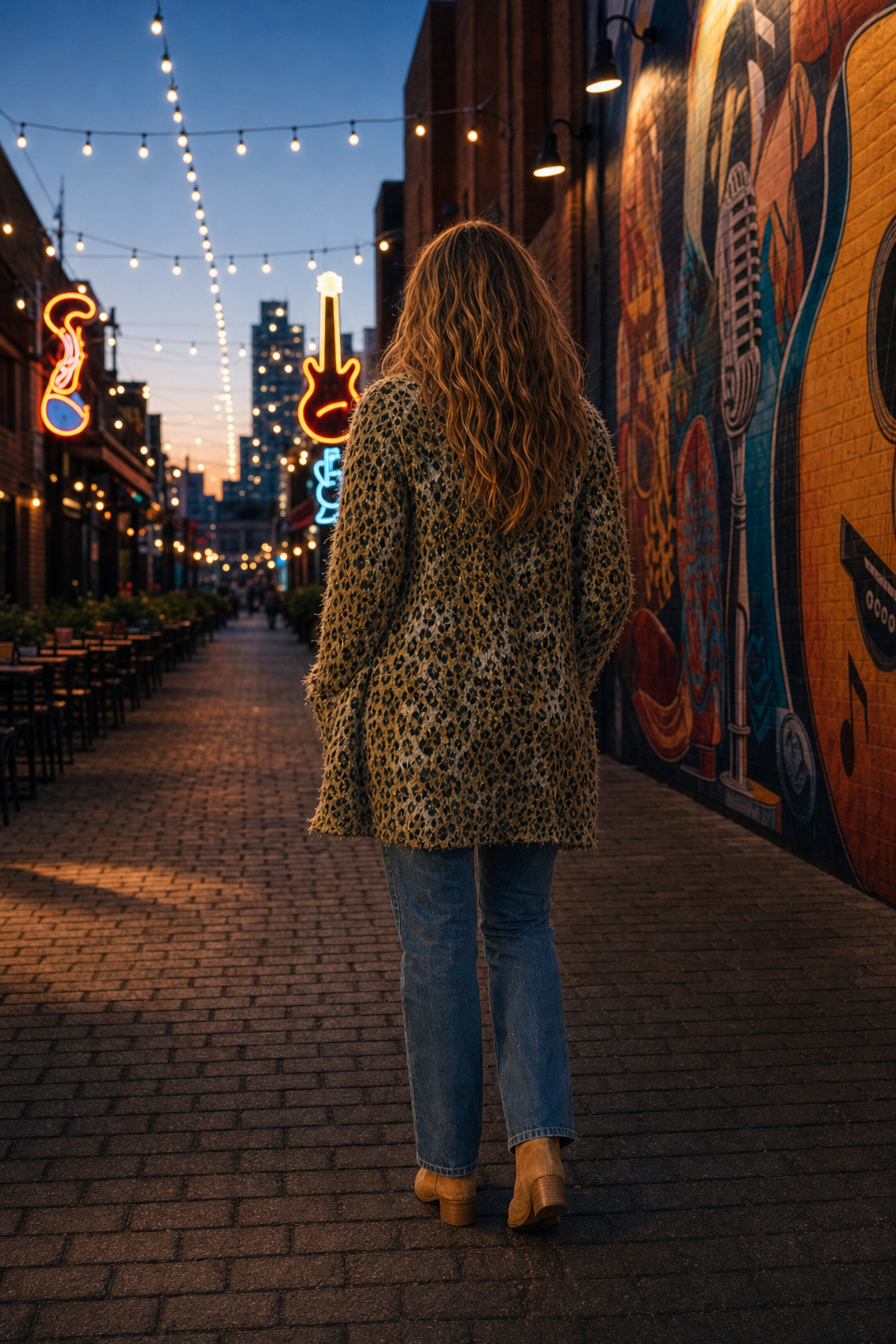 1944 Leopard Print Fuzzy Knit Cardigan