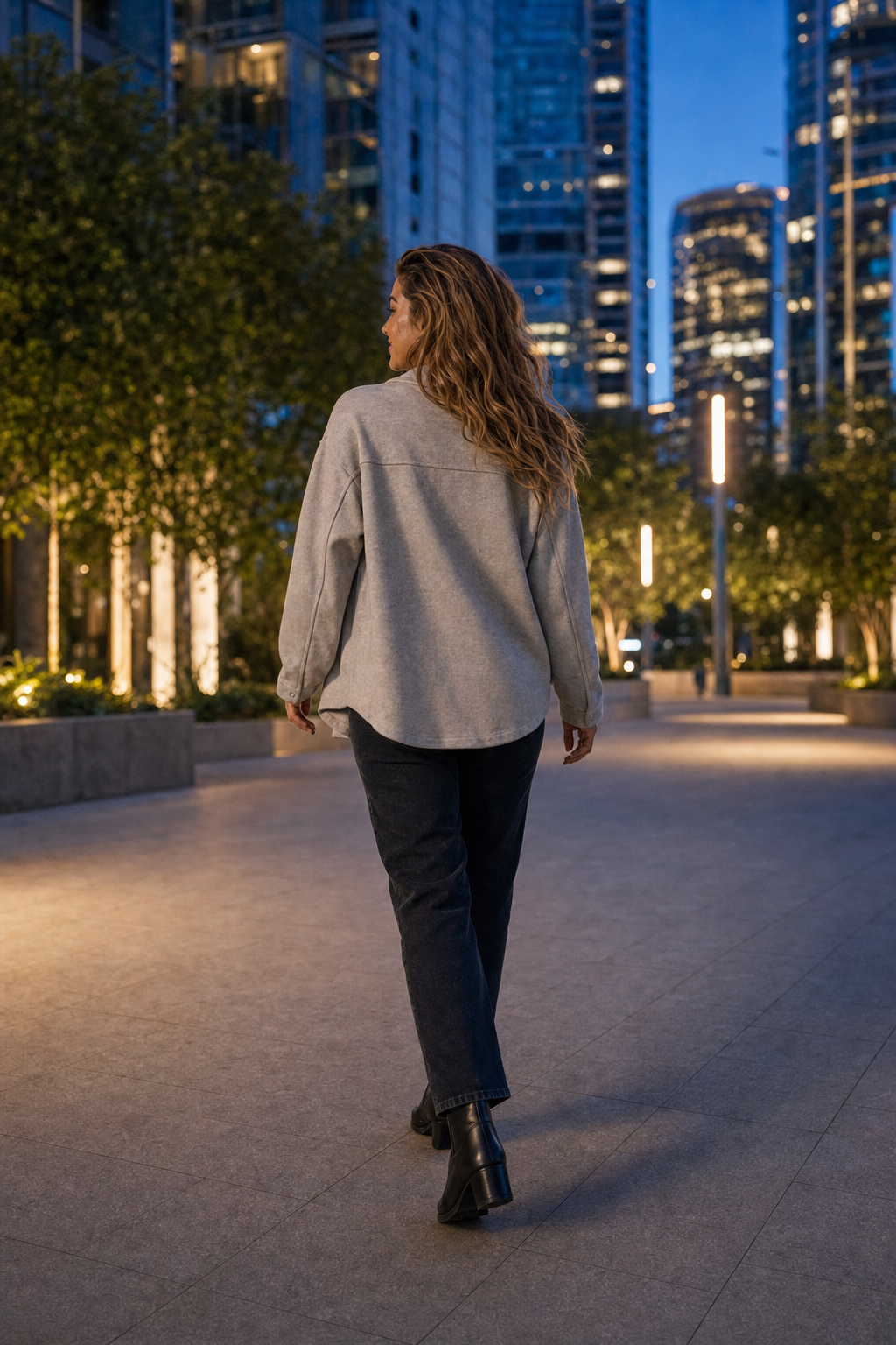 Button-Front Knit Top