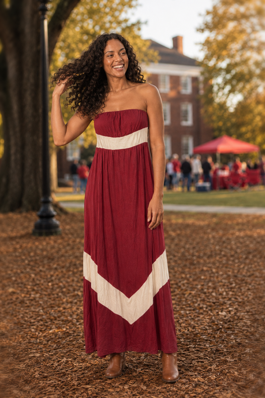 JD4159-1 Alabama Themed Gameday Dress