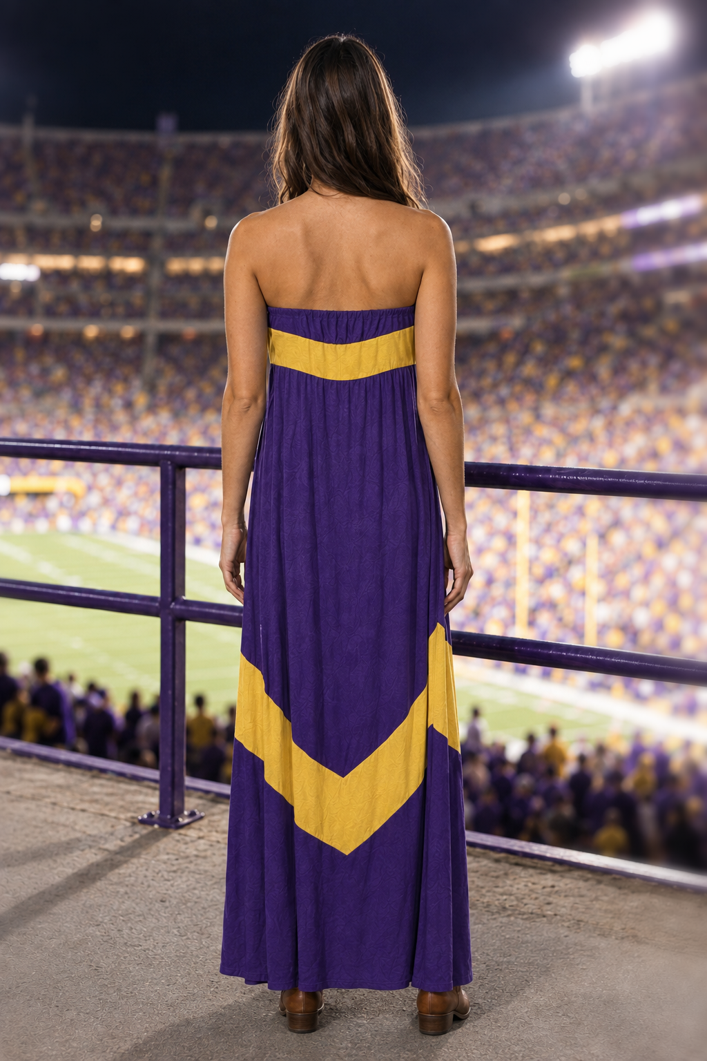 JD4159-1 Tiger Inspired Gameday Dress