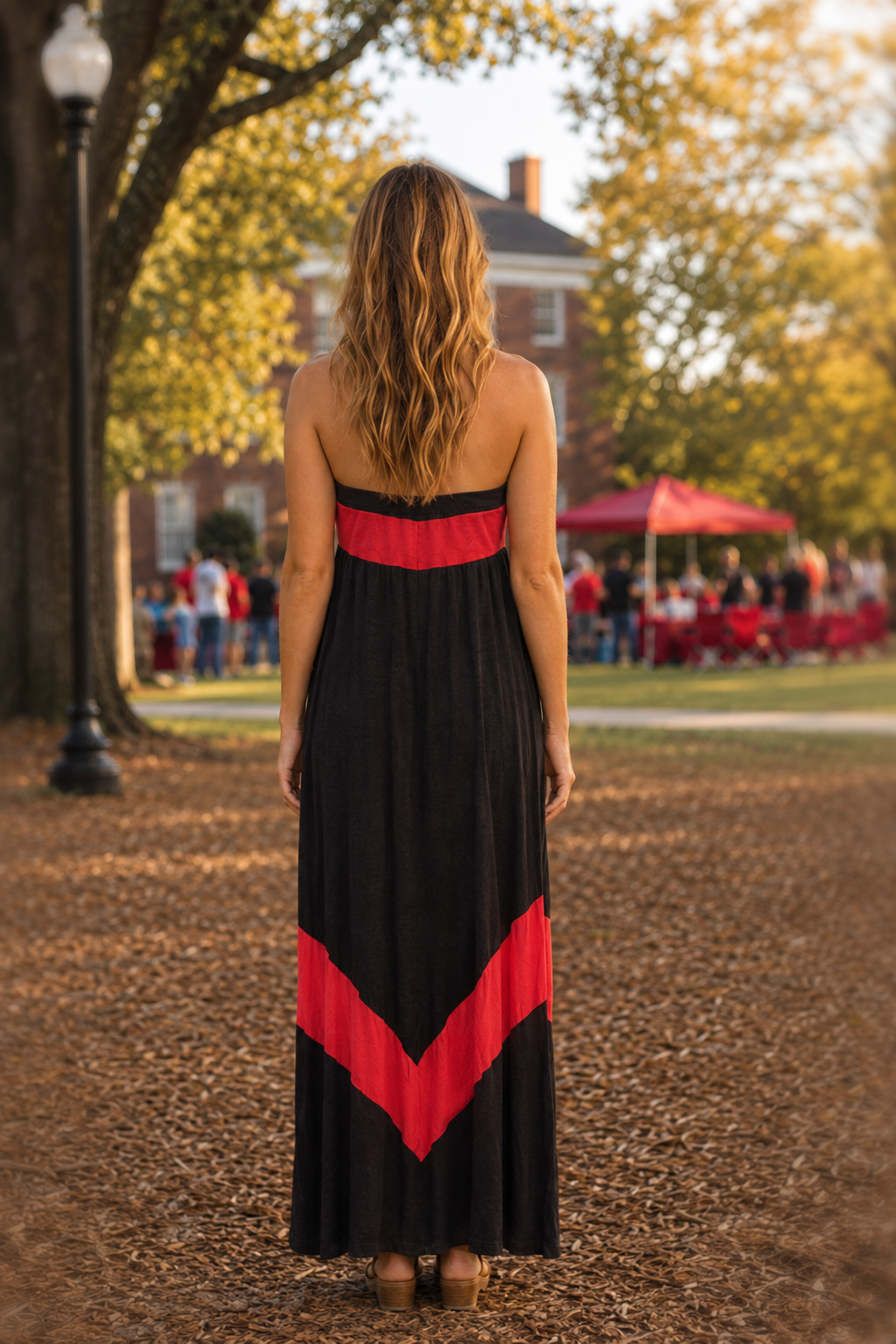 JD4159-1 Georgia Themed Gameday Dress