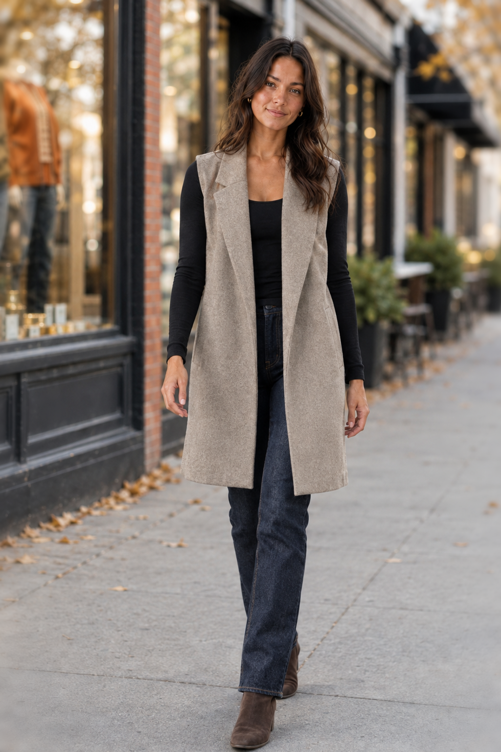5052 Camel Sleeveless Vest