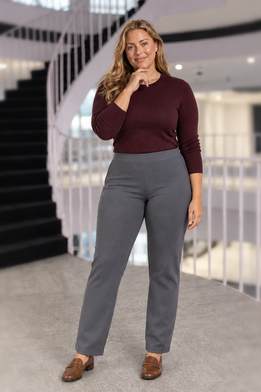 SCUP16A Gray Scuba Pants Plus — front