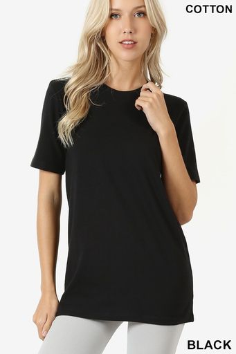 108 black cotton tshirt