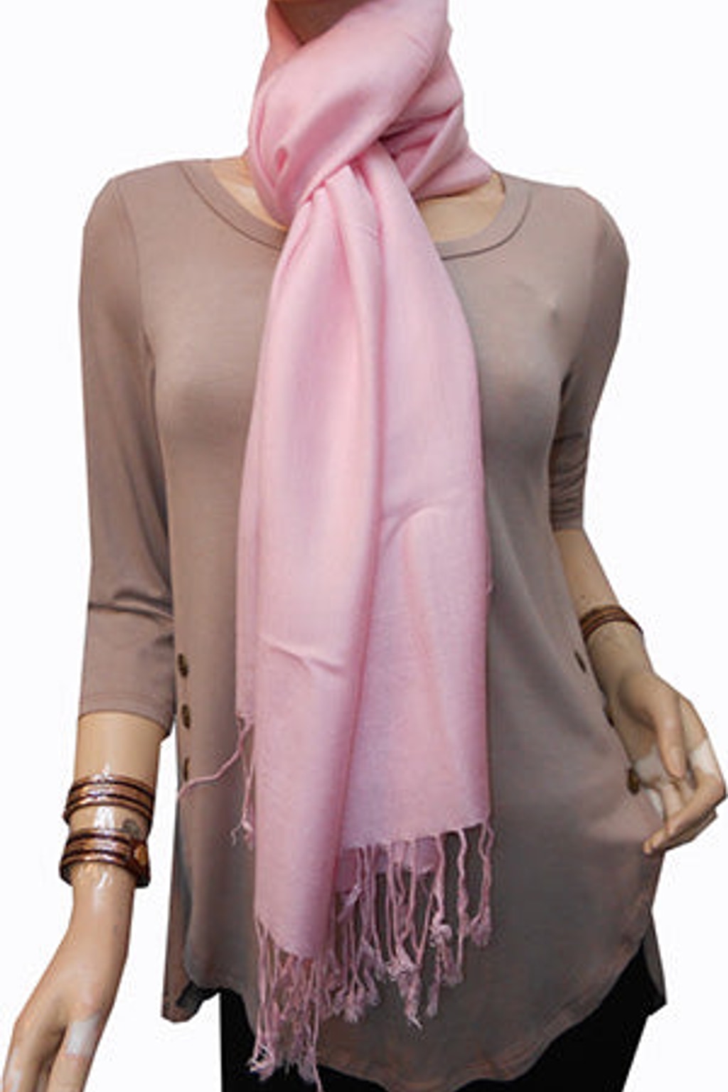 Pink Pashmina Scarf