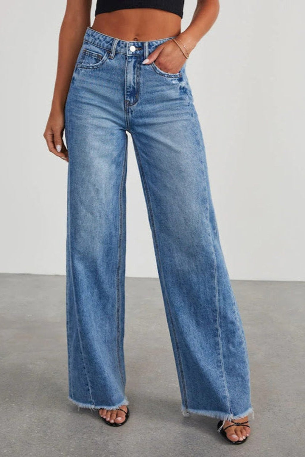 32150 Blue Denim Flared Jeans