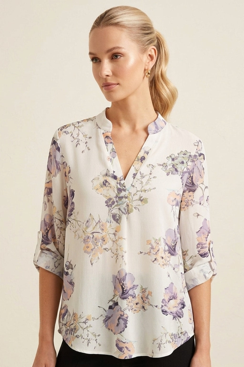 3288 Watercolor Floral Dream Top