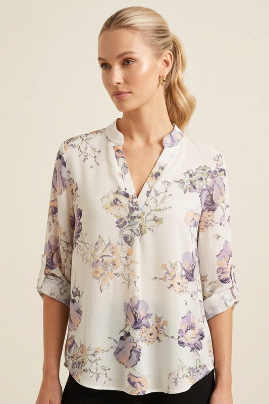 3288 Watercolor Floral Dream Top