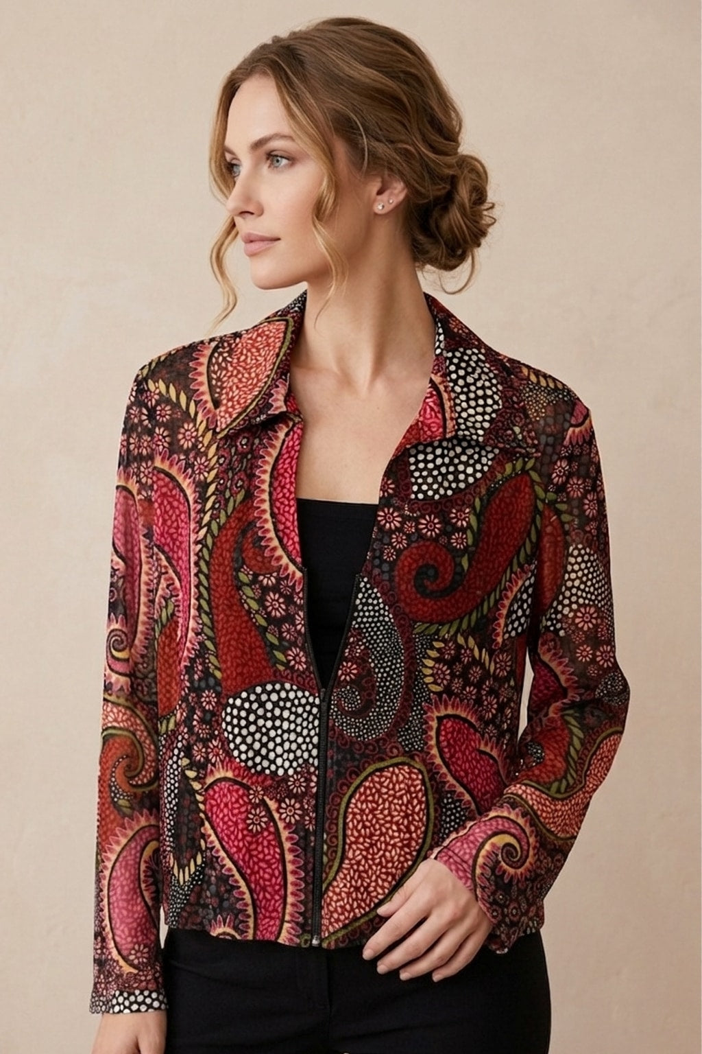 2126 Coral Paisley Jacket