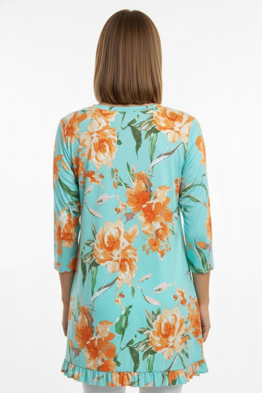 50827 Aquamarine Blossom Blouse