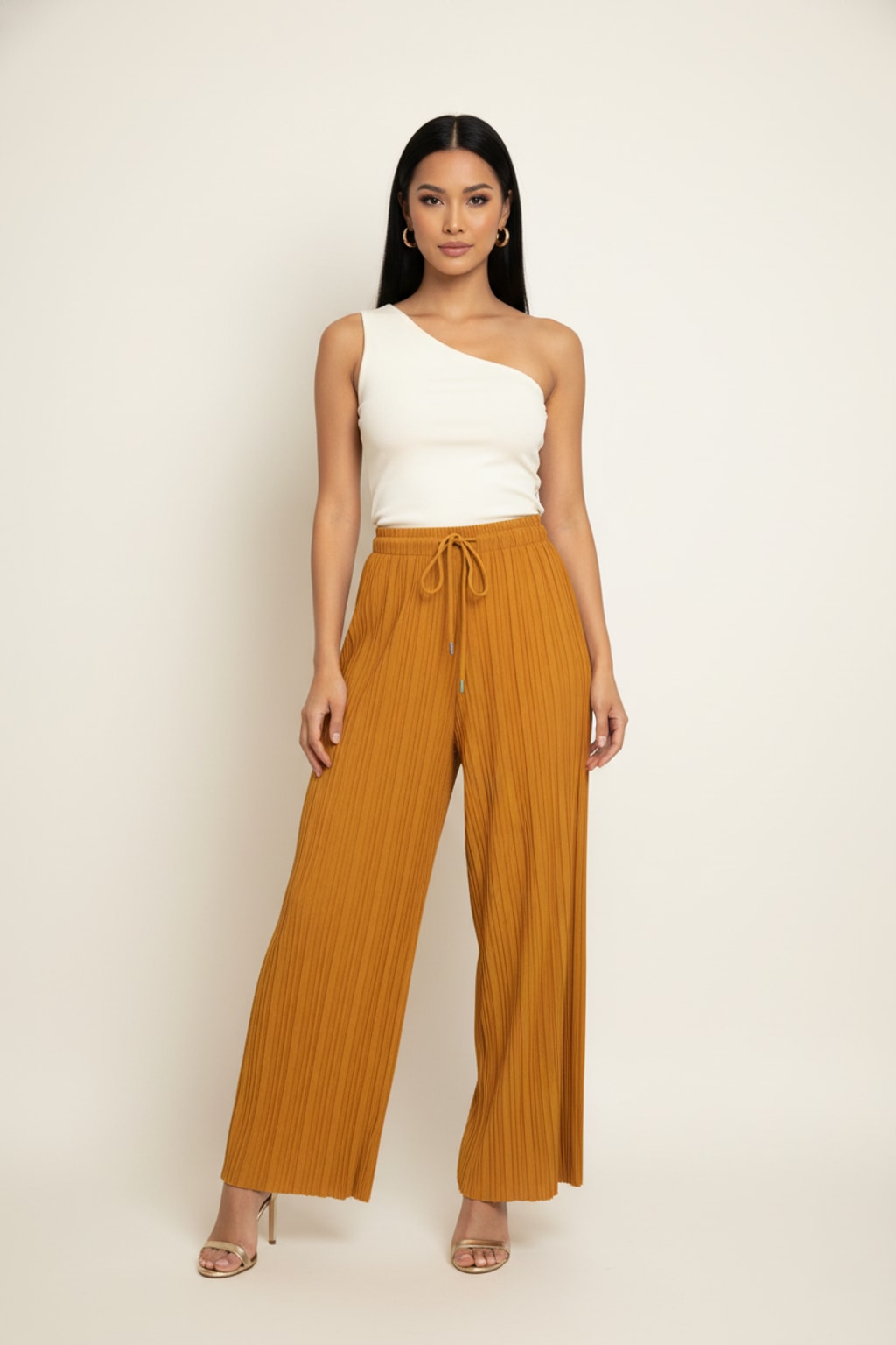 902 Chic Mustard Pleated Pants