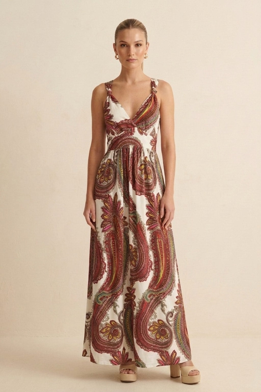 20194 Island Escape Boho Maxi Dress