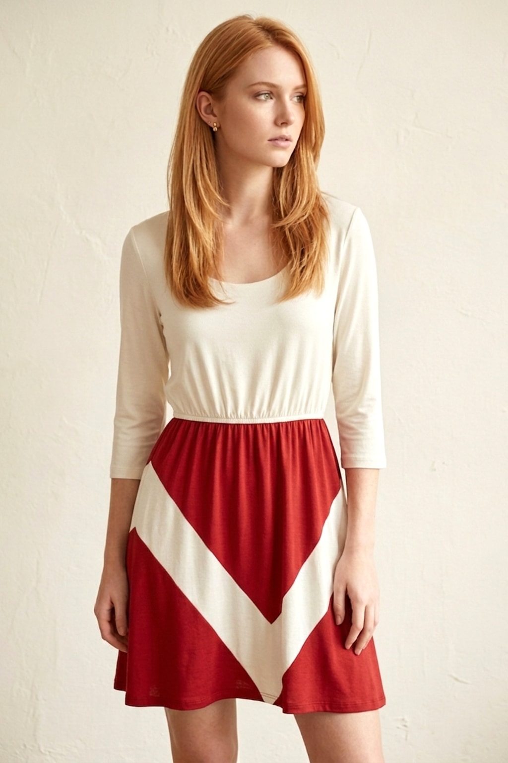 4183 Crimson Red Zone Rally Dress