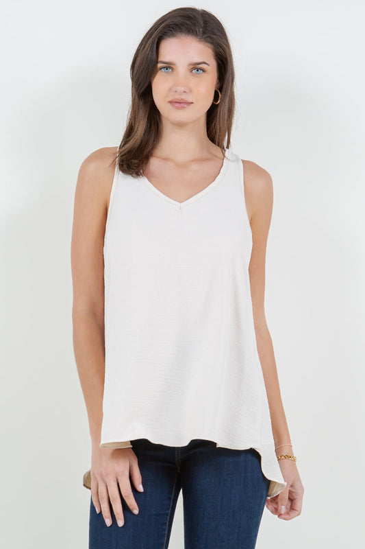 5624-6 White Ruffle Top