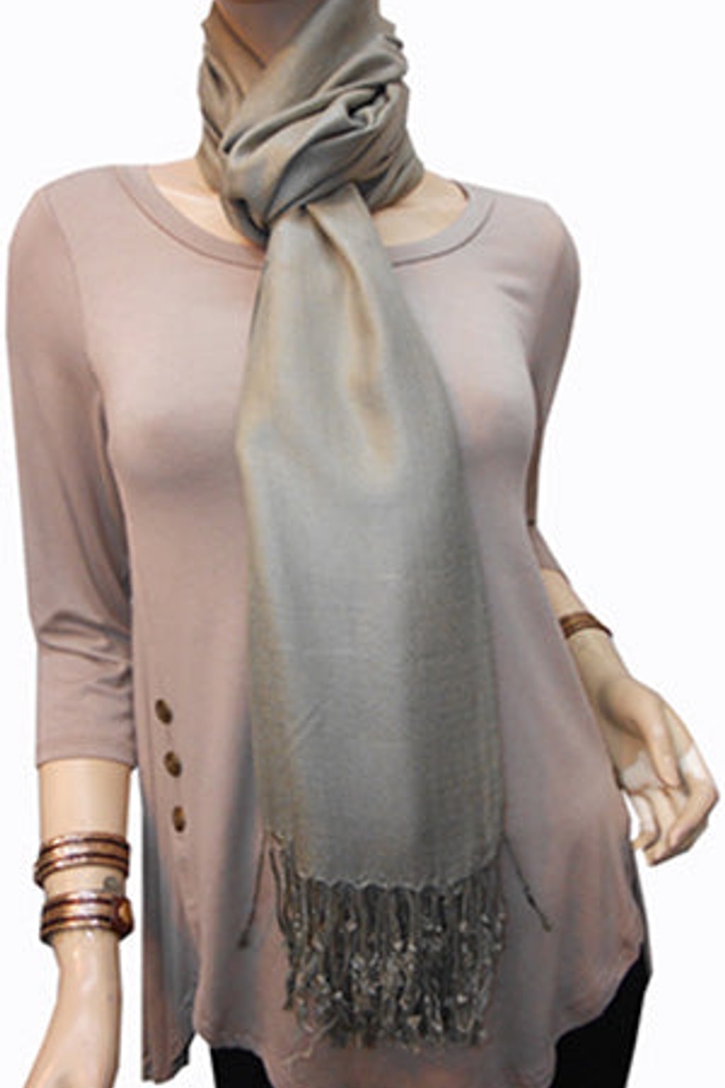 Ash Grey Pashmina Scarf