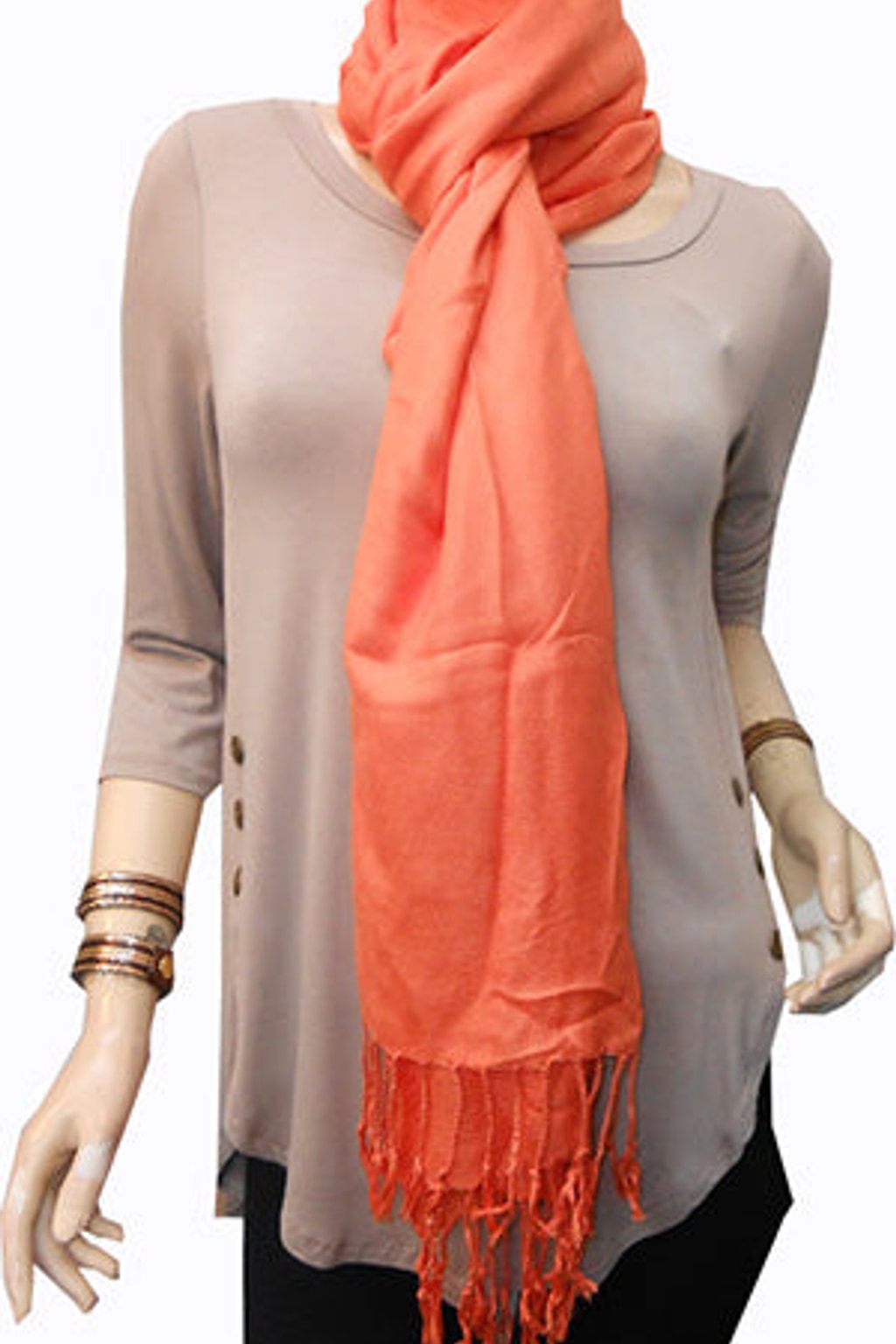 Orange Pashmina Scarf