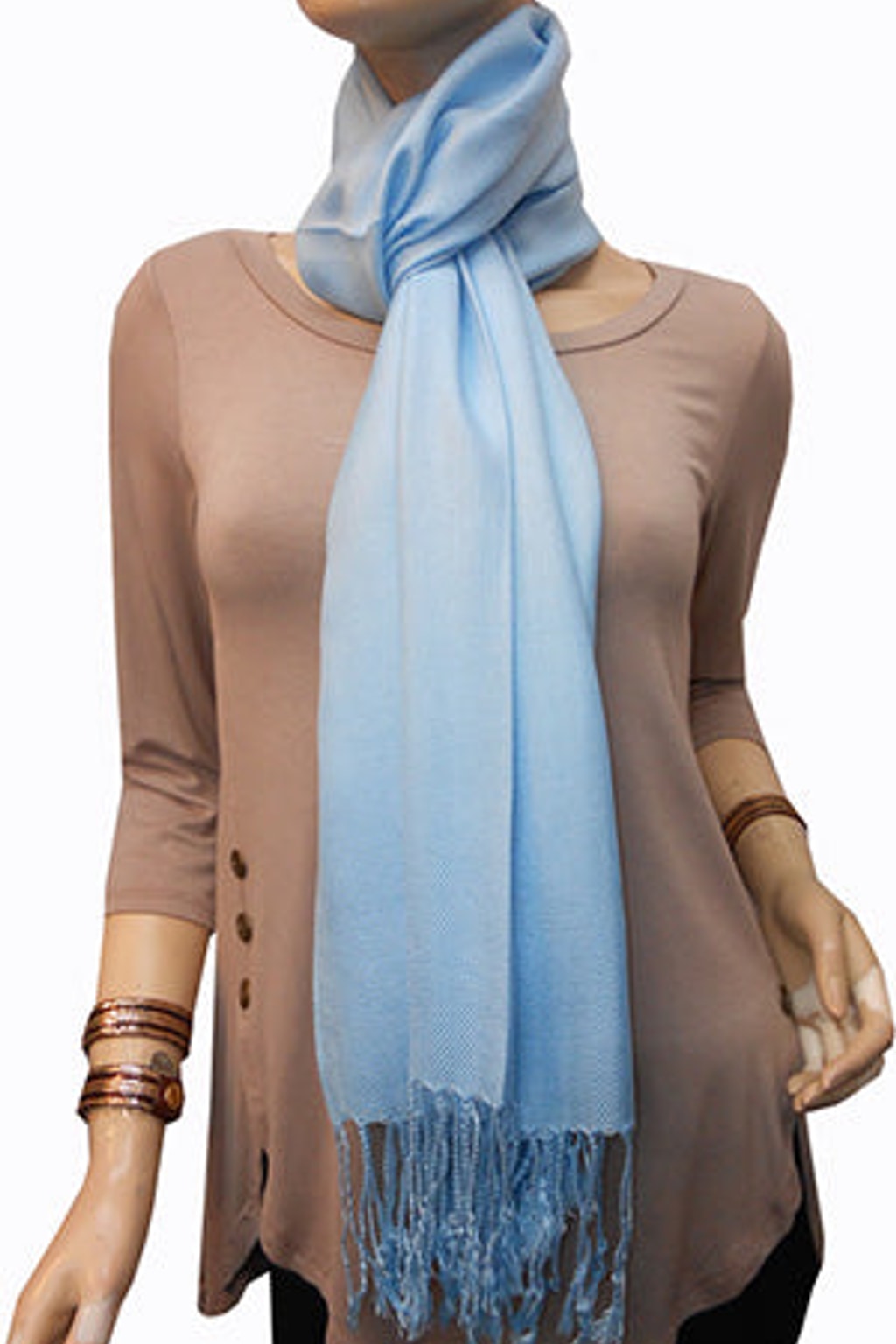 Sky Blue Pashmina Scarf
