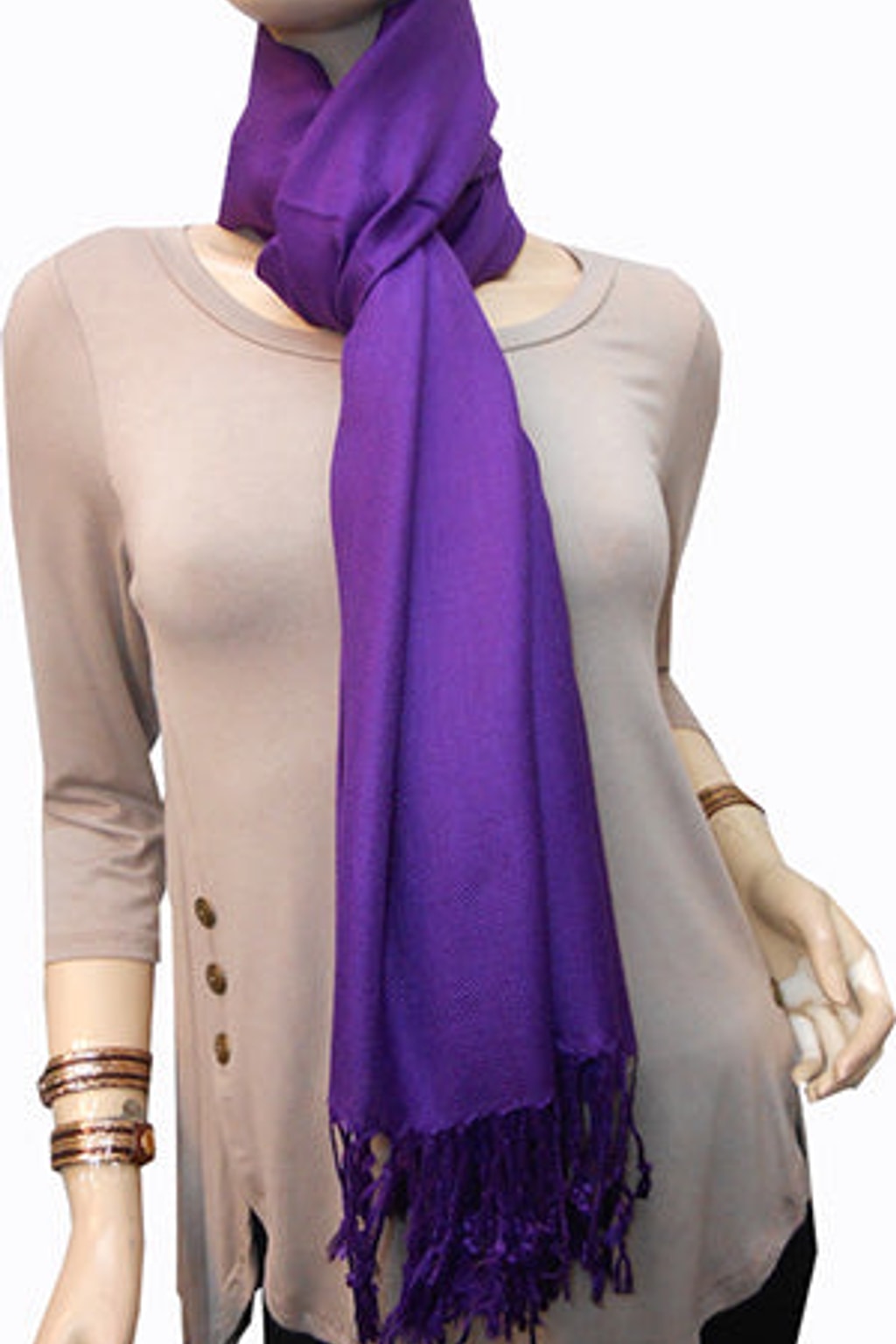 Violet Pashmina Scarf