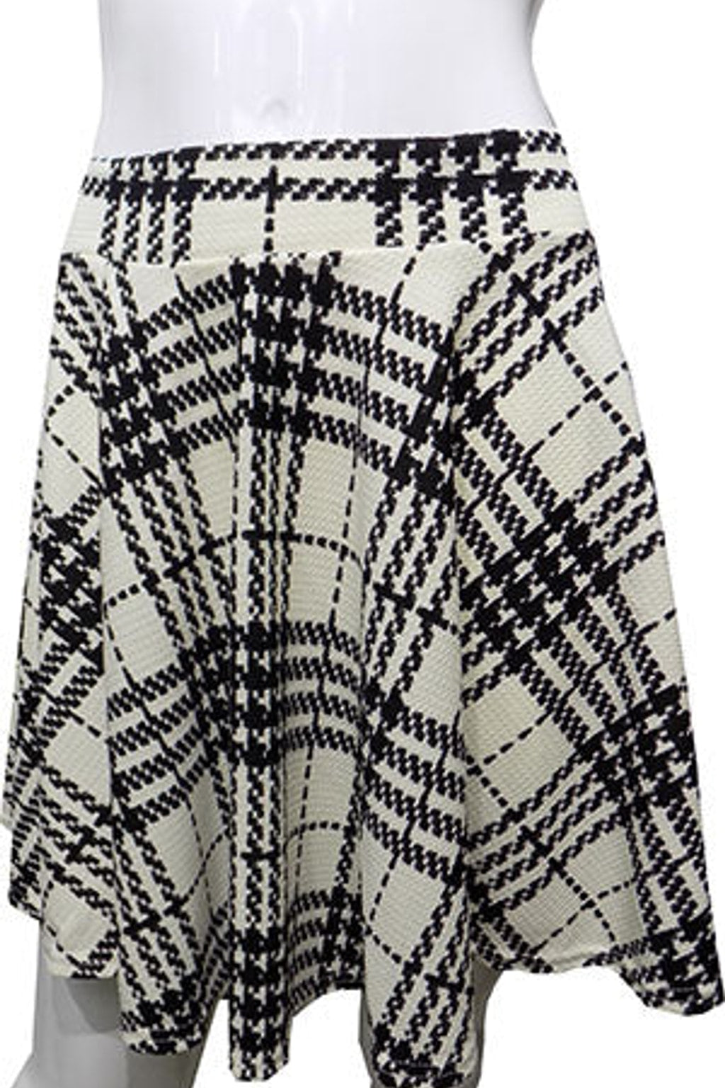 White/Black Printed Skirt