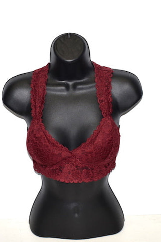 B82 Burgundy Bralette