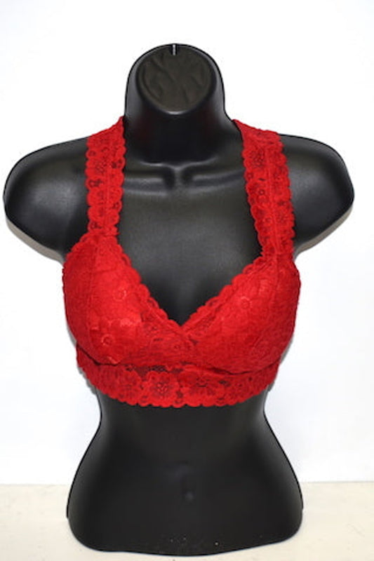 B82 Red Bralette