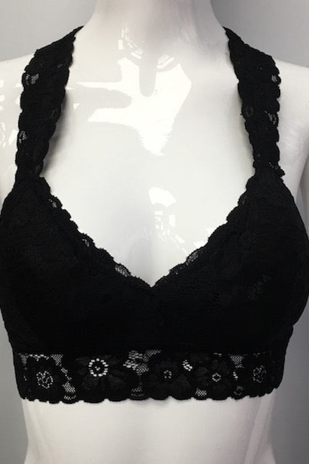 B82 Black Lace Bra