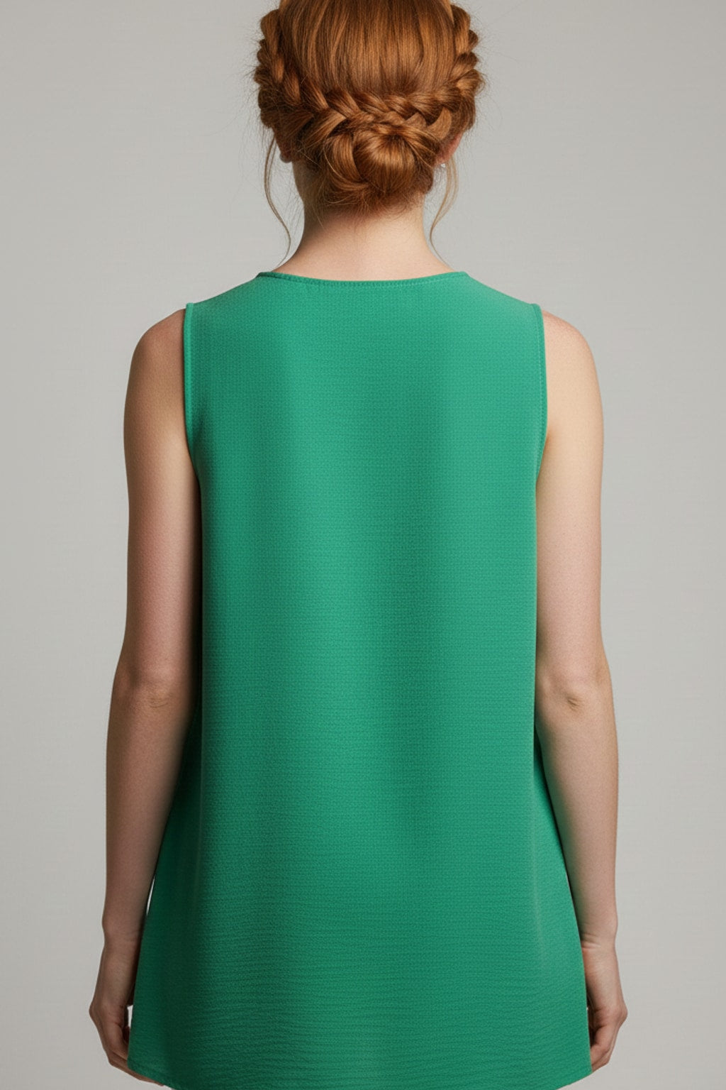 5513 Green V-Neck Blouse