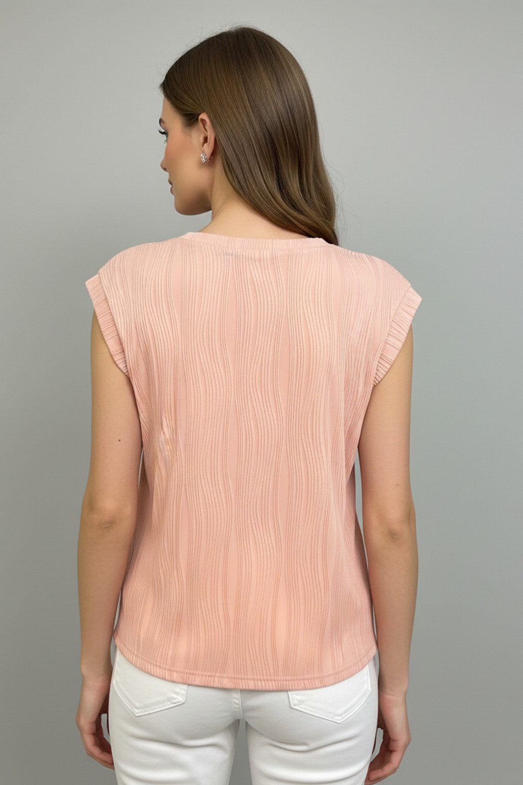476 Dusty Rose Ripple Top