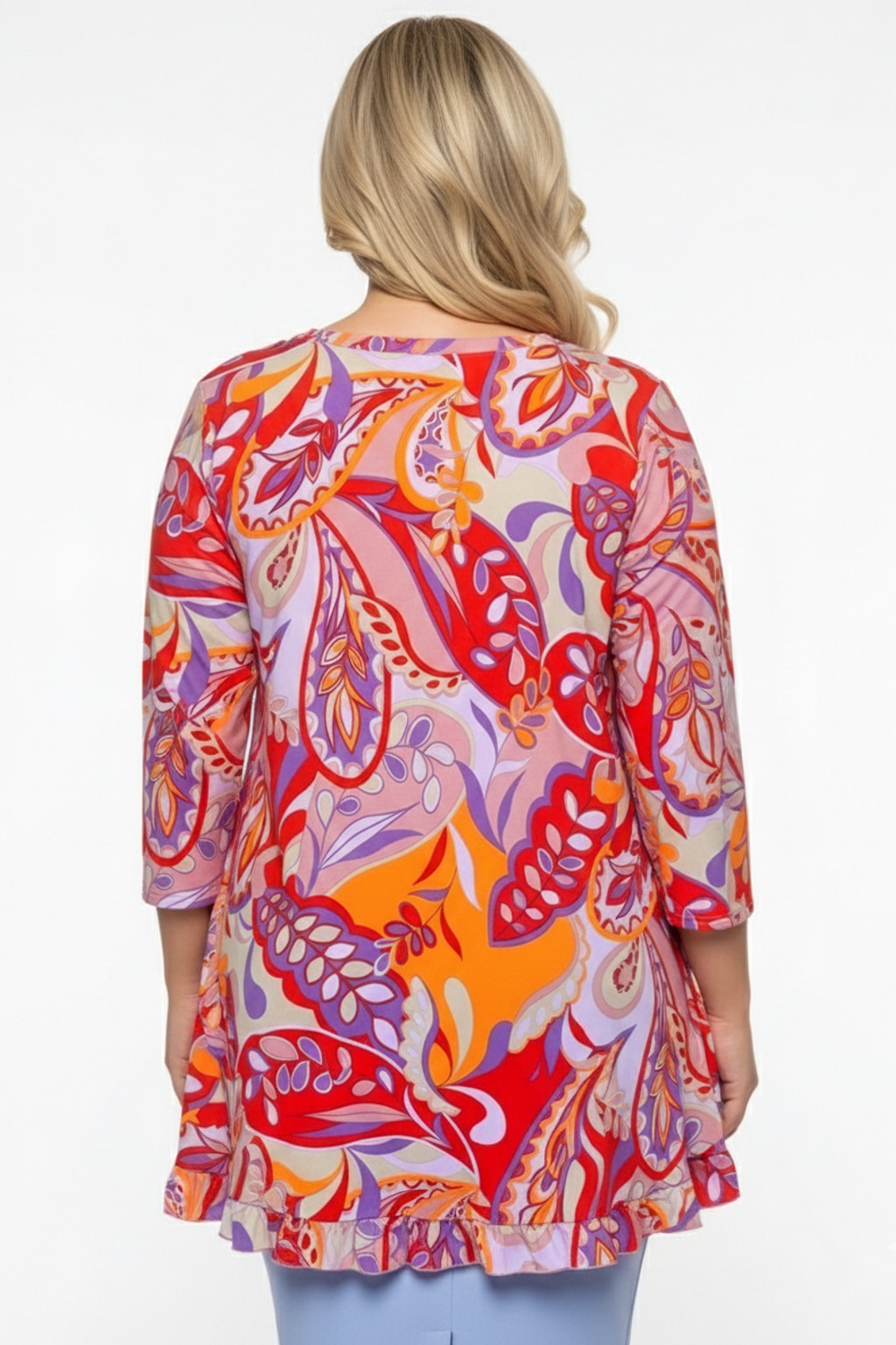 50827 Coral Orchid Blouse Plus