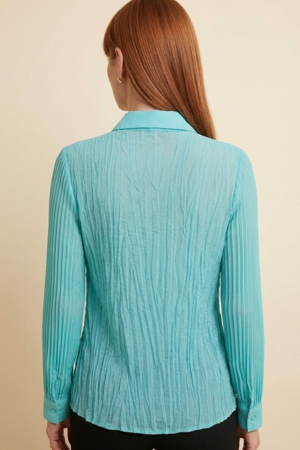 66143 Dreamy Turquoise Paisley Lace Top