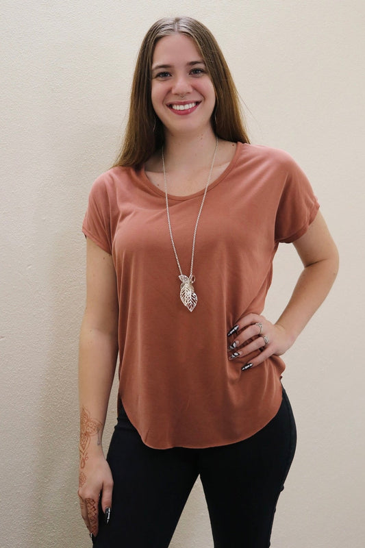 Style 555 Mauve Zipper Back Tops