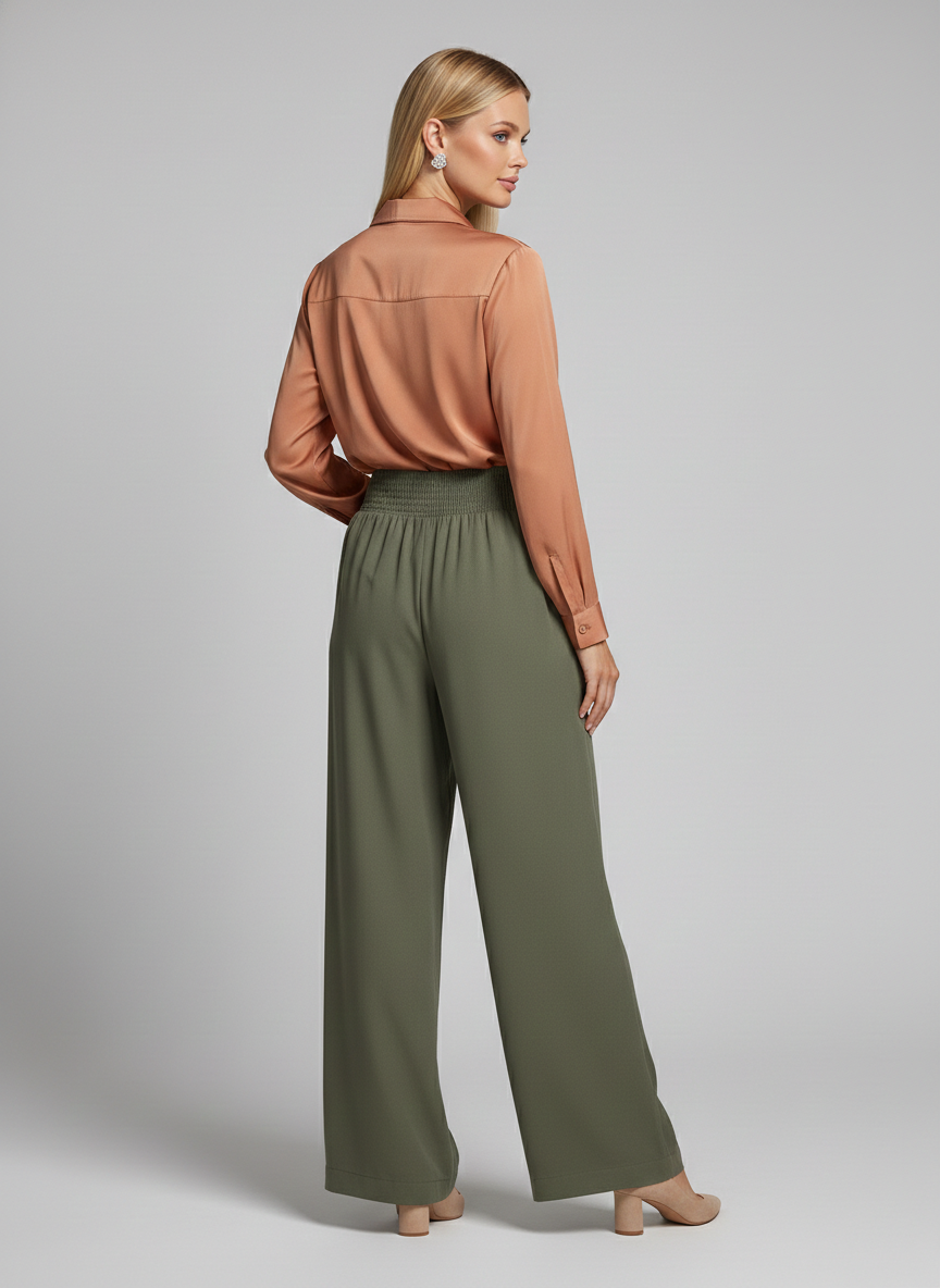 6913 Olive Pants with pockets