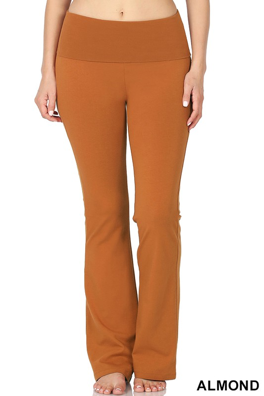 227 Bell Bottom Pants - ALMOND