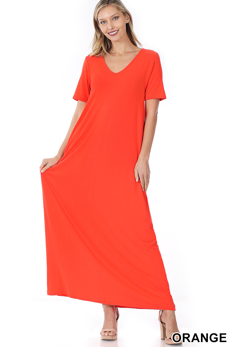 LTMD-1025 Maxi Dress Orange - REG