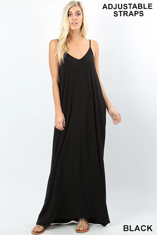 LTMD-1024 Maxi Dress Black - REG